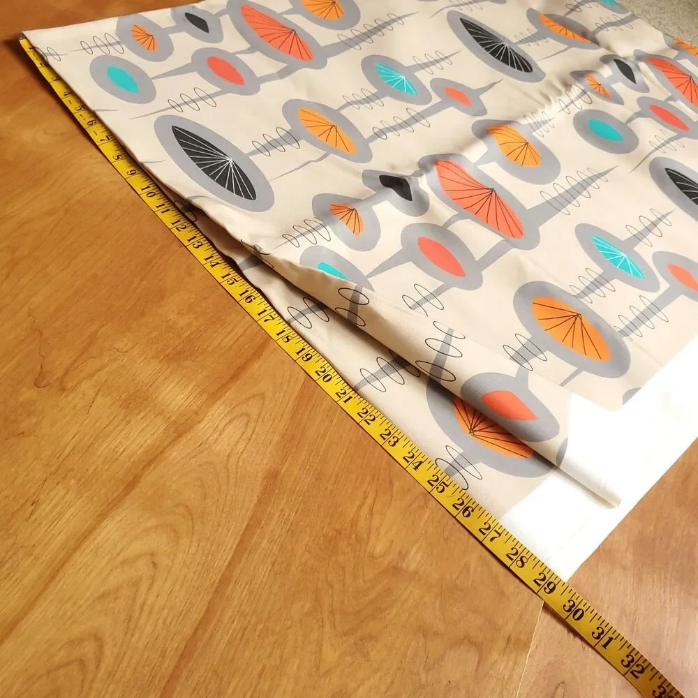 Retro Atomic Space Age Fabric MCM Multicolor 54 x 204 Approx 5.6 Yd Spoonflower